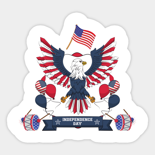 America Day independence Sticker by MeKong